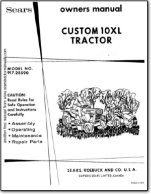 Sears Tractor manuals