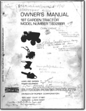 Roper lawn tractor manual deals